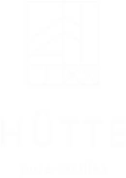 Hütte pure textiles - white logo