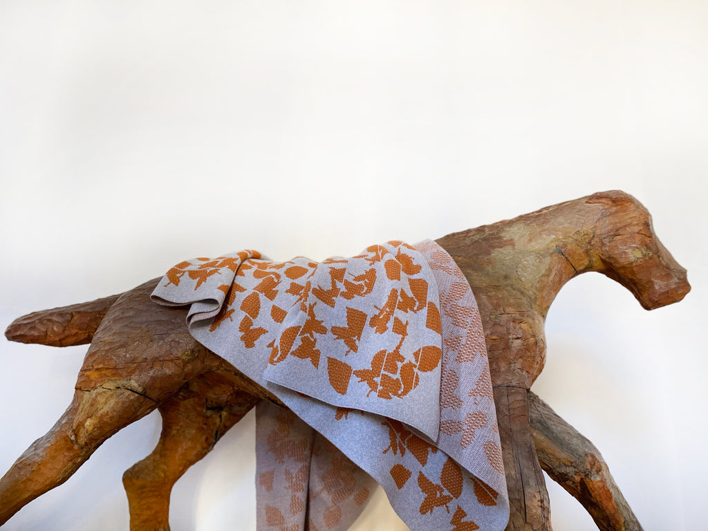 Rose plaid - wooden horse