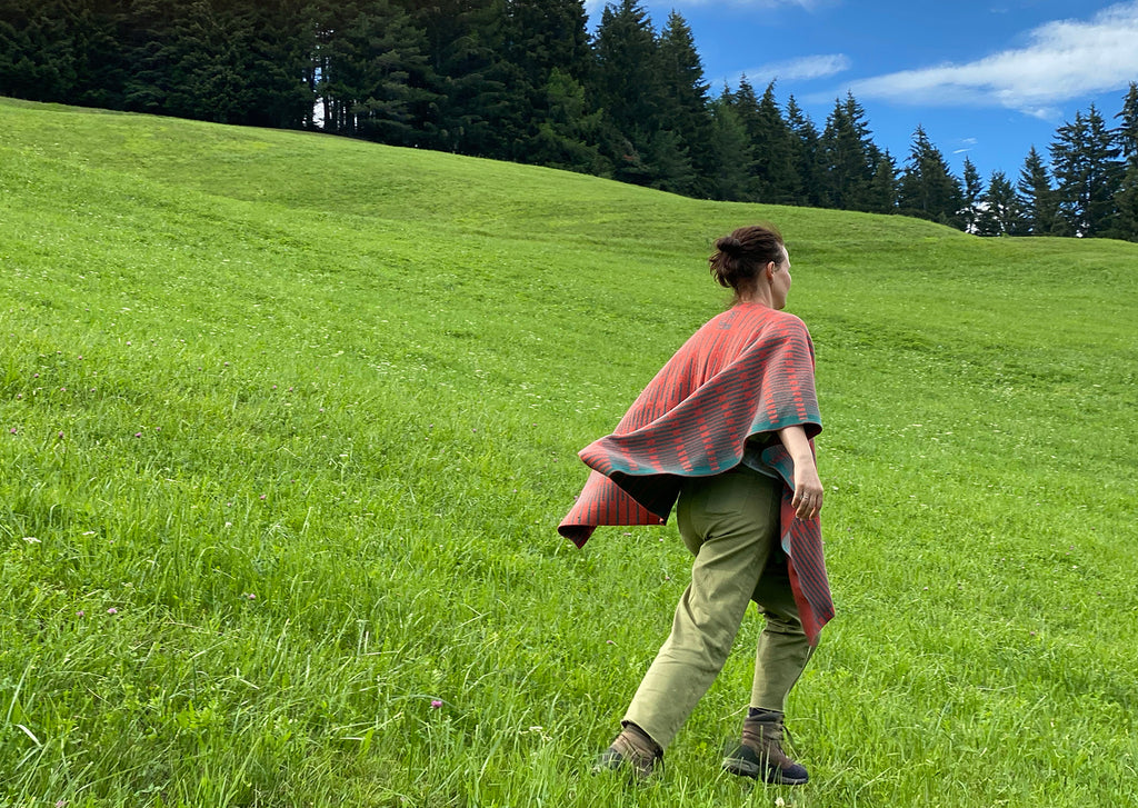 Moonrise poncho - forest scenery 3