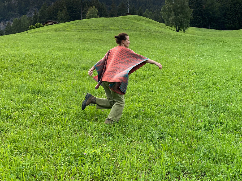 Moonrise poncho - forest scenery 2
