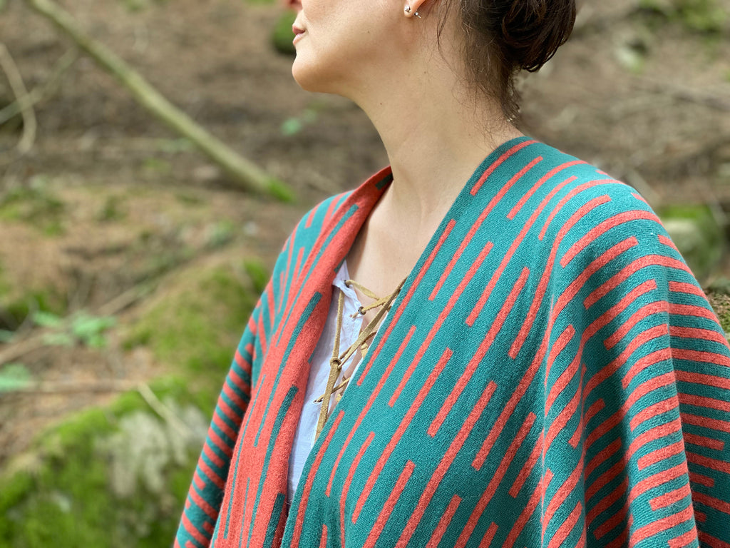 Moonrise poncho - close up