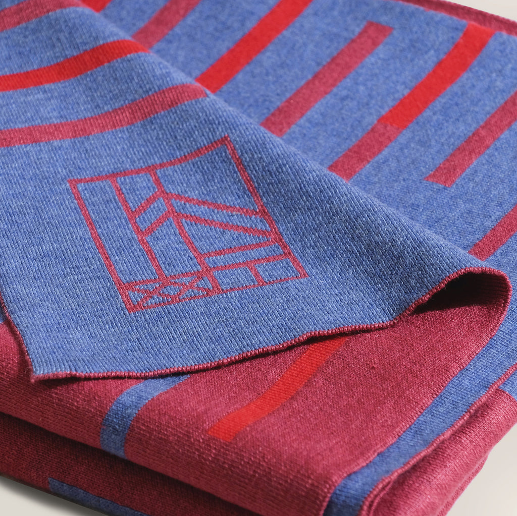 Nuance plaid - detail with Hütte logo